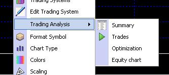6.2.6 Trading Analysis Trading Analysis provides a way to enable you to evaluate and further
