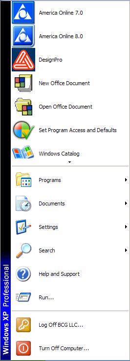 You can customize your start screen to have the programs that you use most frequently pinned at the top, left-hand side of the start menu. This process, new to Windows XP, is called Pinning.
