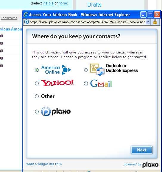 This is what it looks like when you click Import Contacts You can select one of the following services to import your