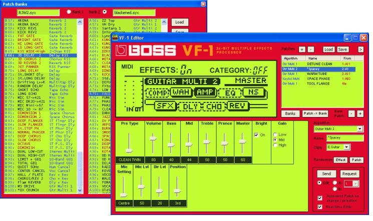 Manual Note: This software has only been tested with VF-1 firmware 1.