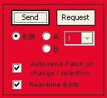 Sending To And Receiving From the VF-1 You can send the active patch to either the VF-1's Edit Buffer or directly to one of the User Patch slots. You can send to the Edit buffer at any time (ie.