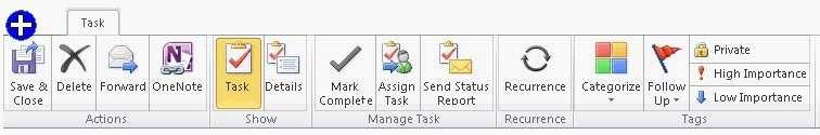 He creates a task that will occur on a regular basis. In Outlook, several tasks are stored in the task list.