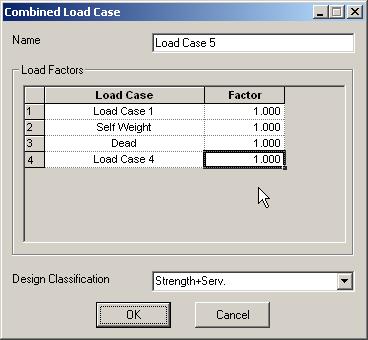 Select a Loading Type and the Design classification. This information will be used in future when doing design using Steel Designer.