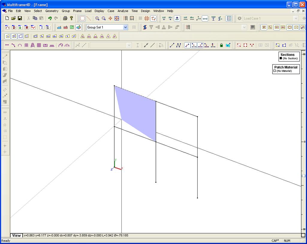 To add a quadrilateral patch Choose Add N-node Patch from the Geometry menu Click in