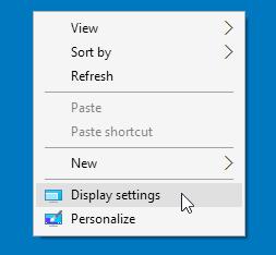 desktop and select Screen Resolution.