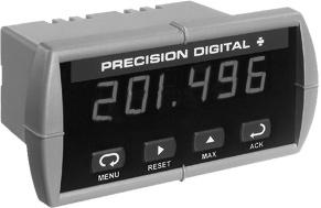 DIN, high impact plastic, NEMA Type 4X front panel Single Variable Modbus Process Meter Precision Digital PD865-6R5-16 6 Digit Display in Decimal Format Display 1 process