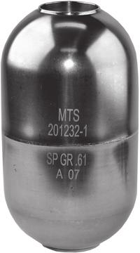 6.95 in. (00.0 mm) Long-gauge Float Options Long-gauge Floats (Continued) Pressure Temp. 0.44 201248-1 0.44 201248-2* 127 mm (4.98 in.) 116 mm (4.55 in.) C L 37.