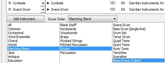 WORKING WITH STAVES AND INSTRUMENTS Use the ScoreManager to insert, delete, or