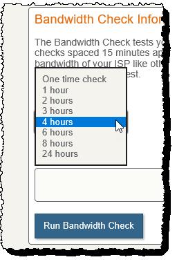 Proctor clicks Bandwidth Check on the Check Readiness page. The Bandwidth Check page opens. 2.