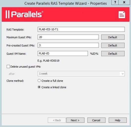 Publishing GPU Accelerated Applications with Parallels RAS 6 Complete the RAS Template Wizard to configure the number of maximum guests