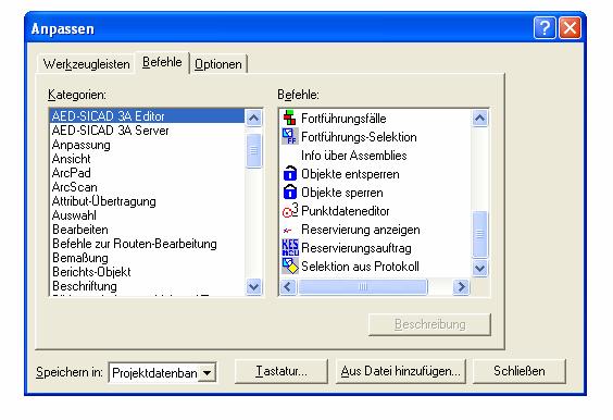 Figure 3: Configuration in the LM on ArcGIS Editor (e.g. adapting tool bars) The LM on ArcGIS product suite provides a large number of tools and functions, which can be accessed from various different positions of the user interface.