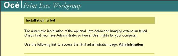 Install Java Runtime Environment (Windows environment) 1. Go to 'Administration' page. 2. Click 'Download Sun Java 2 Plug-in for Windows'. 3. Follow the instructions.