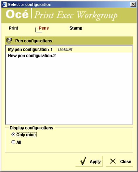 Apply a pen configuration Introduction You can follow this procedure from the 'Composition' tab, in the 'Documents' section. Apply a pen configuration 1.