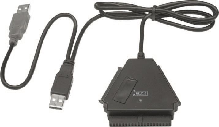 USB2.0 Power Plug(red) 4pin Power Power/Activity-LED (blue & red) USB2.0 Plug SATA Plug for SATA device 44-pin IDE plug for 1.8/2.5 IDE HDD 40-pin IDE plug for 3.5/5.