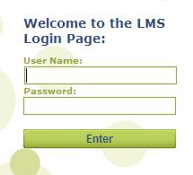 Step 3 Logging into the LMS: Once you know your user name and password you are ready to type that information into the login page.