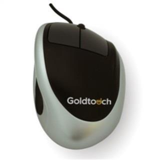 Goldtouch Ergonomic Mouse Model #: KOV-GTM Wired, Wireless, Left hand, Right hand) Supports a more neutral wrist angle of 24 degrees sloping downward to the left.