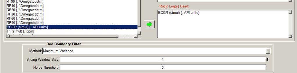 Automatically: Open the Build Earth Model, and click on the Detect Bed Boundaries tab: o Choose a curve to display: ECGR (It is important that the curves are depth matched.