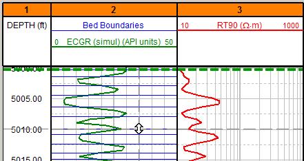 Initial adjustments to Bed Boundaries: Adjust the position and/or add bed boundaries as needed using the