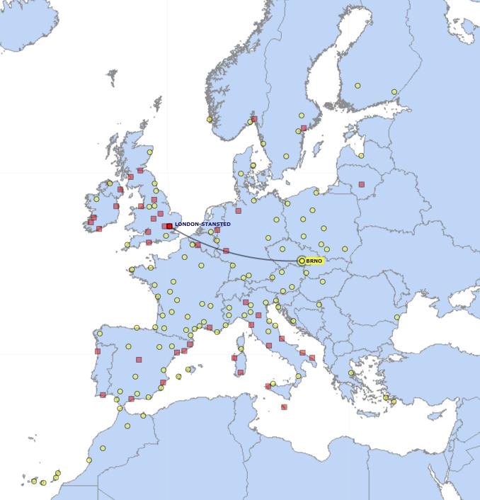7.4 Scale-Free Networks Example: Airline Networks (Ryanair)