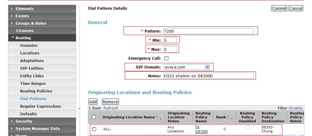 6.7. Dial Patterns Dial Patterns define digit strings to be matched for inbound and outbound calls. In addition, the domain in the request URI is also examined.