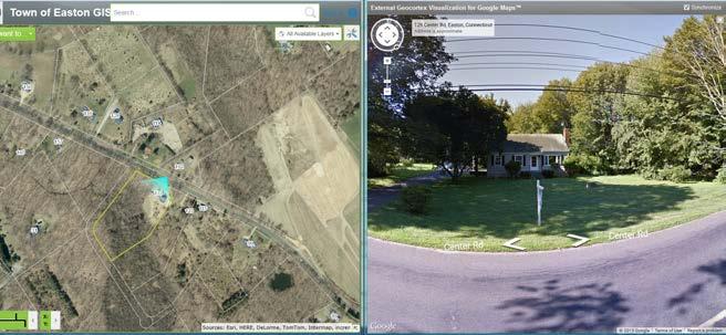 If you engage the Google mapping on a location that does not include Street View imagery, a Google Map will appear in the viewer.