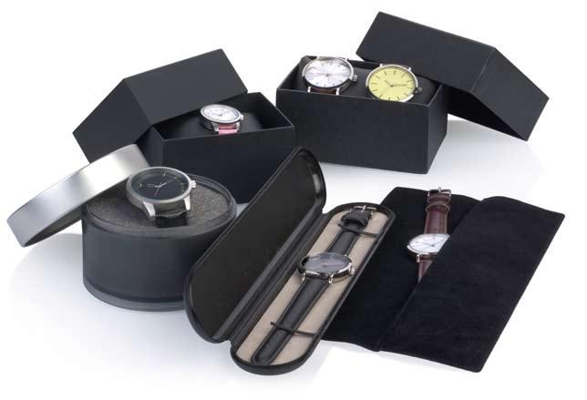 5 x 6 cm Print Size: 80 x 20 mm Packaging: White paper sleeve WATCH GIFT BOX BX50-BK Giftbox for watch (set) Size: 12 x 10.