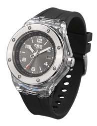 Watch Sport CLEAR ROUND PZ37-SL/BK Stylish analog MTP watch with high accuracy Japanese movement,