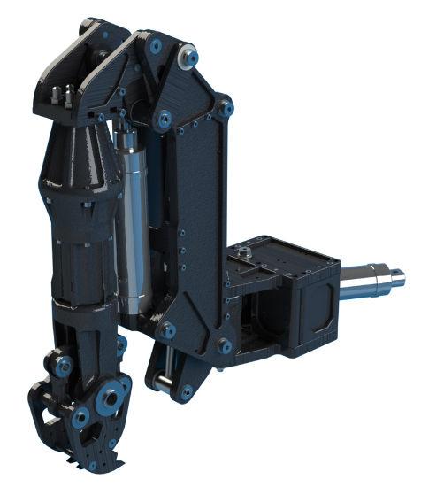 MANTIS MANIPULATOR: SeaMantis 5 Hydraulic, payload 150 pounds, full extension, lateral Force 150 pounds min, range of motion 103, Wrist 360 continuous rotation, jaw force up to 200 pounds