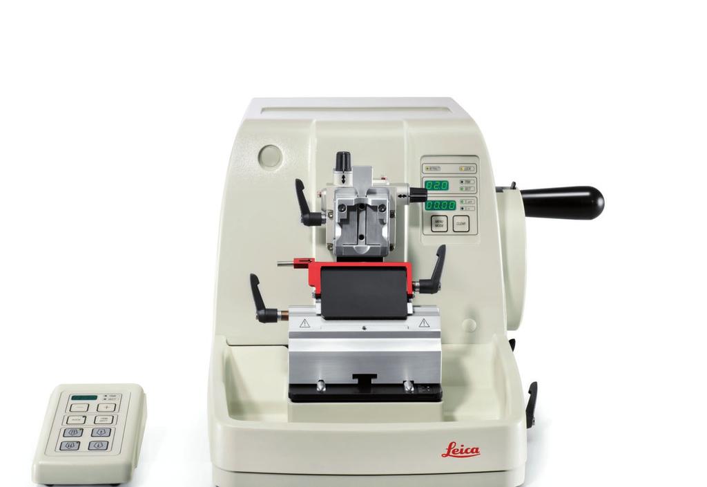 Precise specimen orientation A high standard of precision in rotary microtomes: With the use of calibrated controls and visual aids, it is simple to adjust the specimen to an exact zero