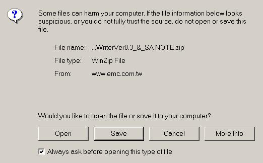 Chapter 2 3. You will then be prompted to either Open or Save the UWriter installer X.XX.XX.exe file.