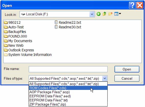 Figure 3-4a Open Source File Command from File Menu Figure 3-4b Opening a Source File from Folder NOTE For EEPROM type MCUs, you can open the *.EED source file any time you want.