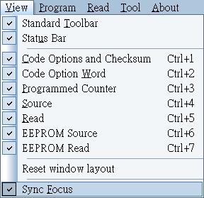 Chapter 4 4.2.2 Sync Focus Sync Focus means that the focus changes in the Source and Read sub-window are synchronal.