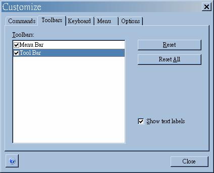 Chapter 4 4.6.1 Commands Tab Select Commands tab (illustrated above) to display all available UWriter commands under the selected category.