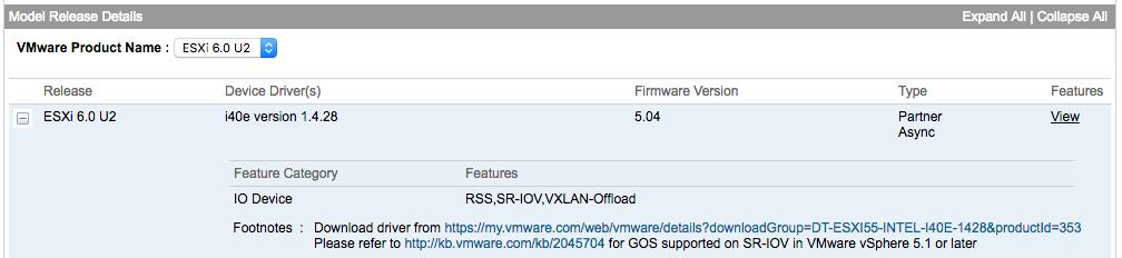 How To VMware Compatibility Guide Intel 710: Search results for driver