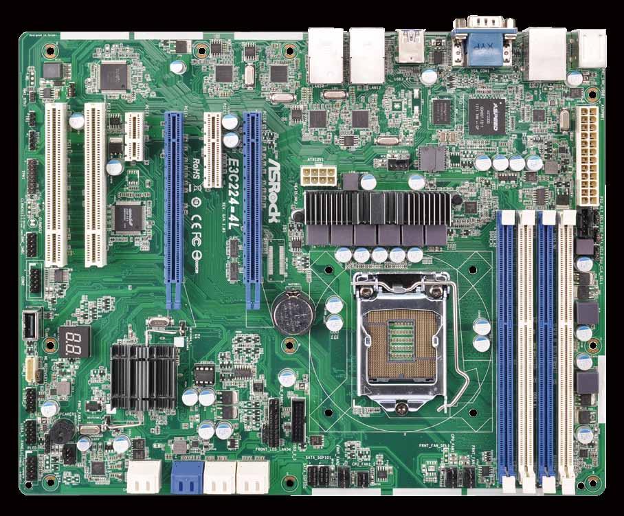DIMM, max. 32GB 2 x PCIe 3.0 x16 (1x8, 1 x8/x4) 1 x PCIe 3.0 x4 (x4/x0) 1 x PCIe 2.