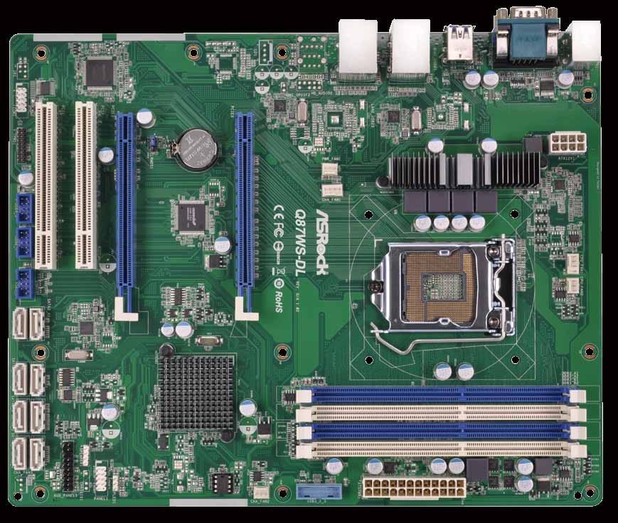 Q87WS-DL/ H87WS-DL/H87WSA-DL 2 x PCI 1 x PCIe 3.0 x16 1 x PCIe 2.