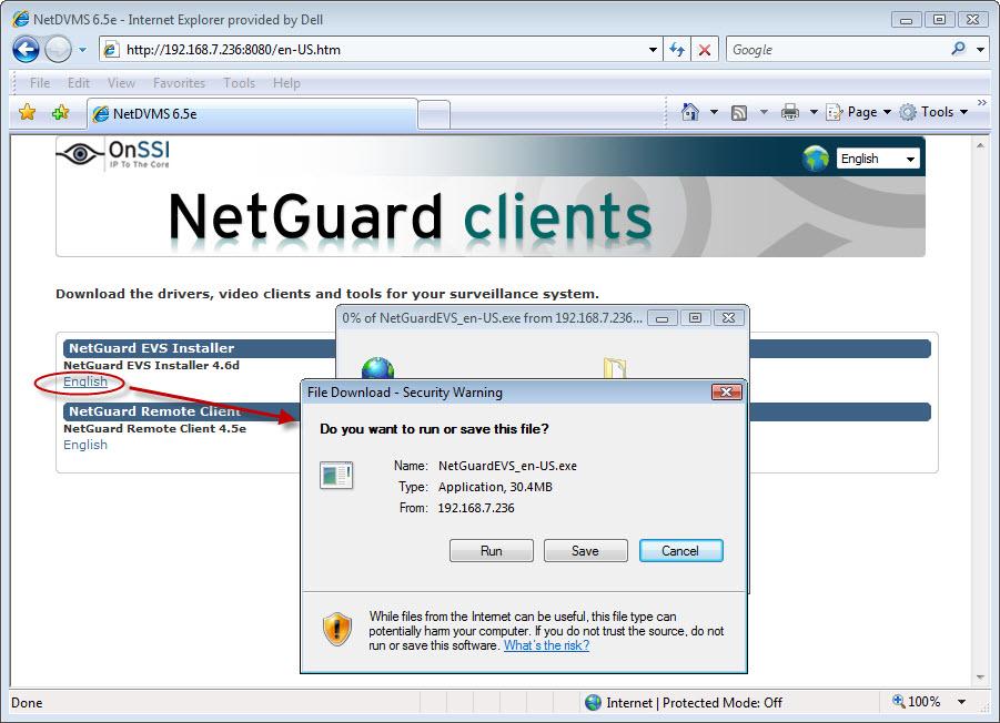 Module 2: Downloading NetGuard EVS To Download NetGuard EVS 1.