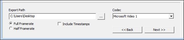 6. Select the desired Stop Time for the export: a. Either select the stop date and time directly from the drop-down menus or b.