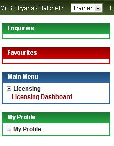 APPLICATION FORM Accessing the Application Form The application form can be accessed through the new racing administration system. Go to https://www2.racingadmin.co.uk/jscs001/enter.