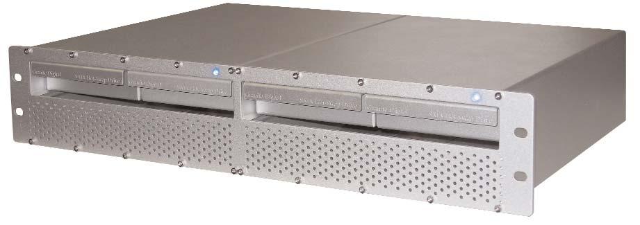 The heavy duty aluminum construction absorbs the heat from the drives and keeps them running well within their design