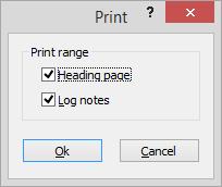 NOTE: You can only change the name if a single log sheet is selected. 5. Click Save. To print log sheets from the Search window: 1.