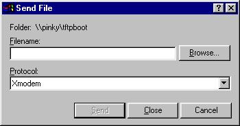 If you do not see the boot up messages check to make sure you have the correct COM Port specified in HyperTerminal, and the status bar at the bottom of the HyperTerminal screen shows that it is