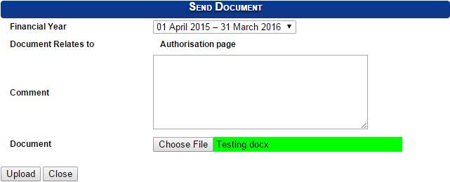 Ste p Action / Screenshot 6 Indicium will show a green bar if the document has been successfully uploaded.