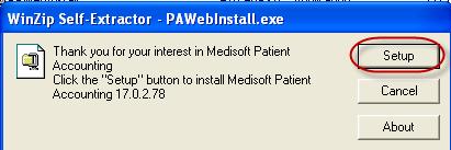 double click on the file labeled PAWebInstall_V17GA.