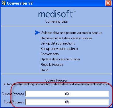 22. Click on Finish to complete the install. You are now ready to open Medisoft and allow the program to upgrade your Medisoft data to Version 17. 23. Open Medisoft.