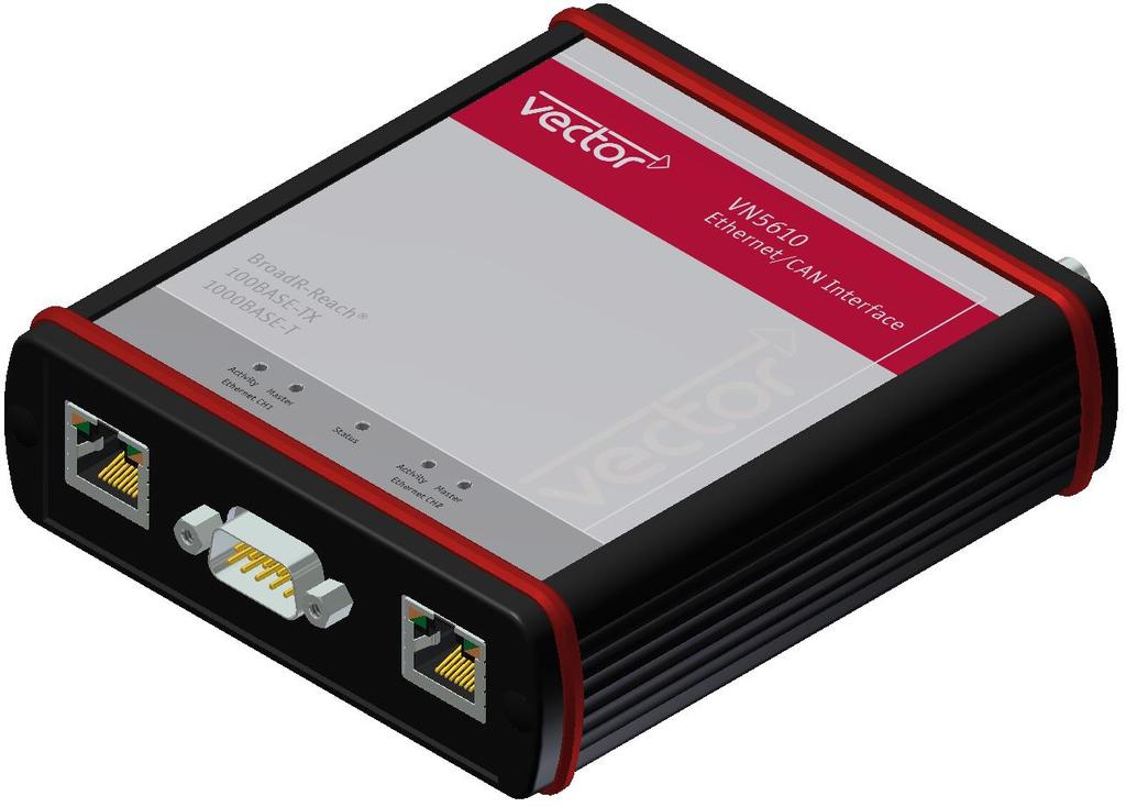 2.1 Scope of Delivery 2.1 Scope of Delivery Contents The delivery includes: VN5610(A) Ethernet/CAN interface Vector Power Supply 12 V / 1.25 A (part number 05024) USB2.0 cable (part number 05011) 2.