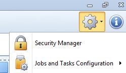 SECURITY MANAGER User security is configured within the Security Manager of the CareTend BI client application, which is available in the settings menu.
