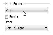 PRINTER FUNCTIONS PRINTING MULTIPLE PAGES ON ONE PAGE This function can be used to reduce the print image and print multiple pages on a single sheet of paper.