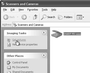 SCANNER FUNCTIONS SCANNING FROM THE "Scanner and Camera Wizard" (Windows XP) The procedure for scanning with the "Scanner and Camera Wizard" in Windows XP is explained here.