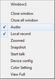 4. To capture audio with video, right-mouse click in the video area, on the list menu pop